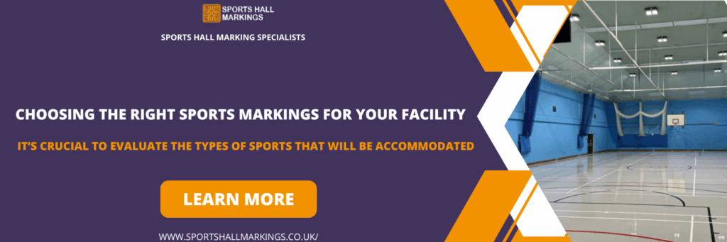 right sports markings for your facility in Potters Bar